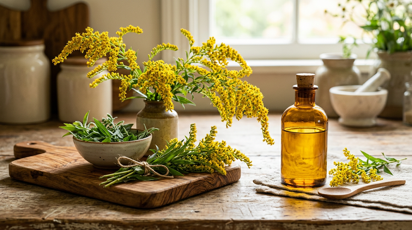 DIY Goldenrod Solid Perfume Balm: A Beeswax Recipe